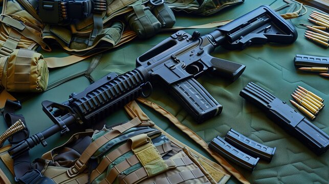Modern Semi Automatic Rifle