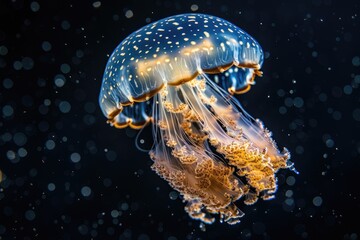 beautiful illuminated jellyfish