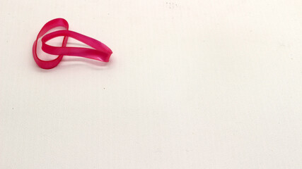 Naklejka premium Colorful hair ties isolated
