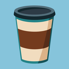 Coffee cup logo icon vector illustration.