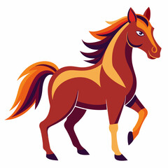 horse clip art vector art illustration