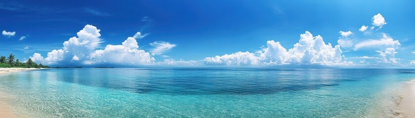 Obraz premium Scenic ocean and sky view