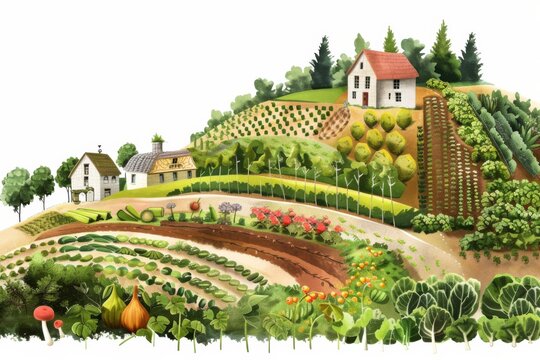 Serene portrait of biodynamic farming practices