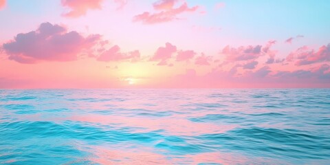 Naklejka premium Peaceful Sunset Over the Ocean