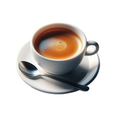 A Cup of Espresso Isolated in Transparent Background