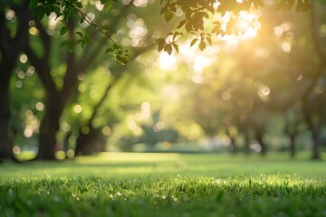 blurred park background