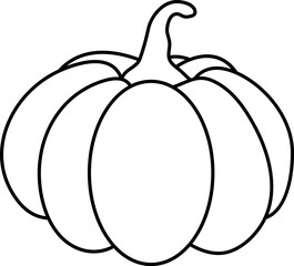 Outline of a Pumpkin