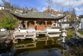 Obraz premium Chinese Garden Stuttgart (Chinesischer Garten Stuttgart)