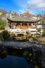 Fototapeta premium Chinese Garden Stuttgart (Chinesischer Garten Stuttgart)