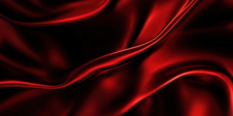 Obraz premium Red Silk Drapes