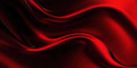 Fototapeta premium Abstract Red Silk Fabric Background