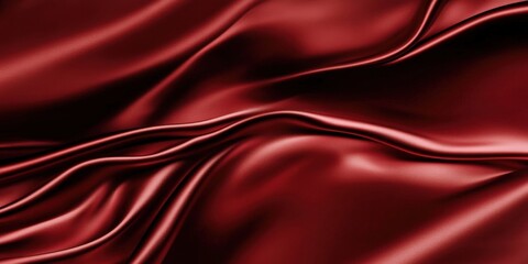 Fototapeta premium Abstract Red Silk Drape