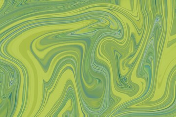Abstract green and yellow marble pattern