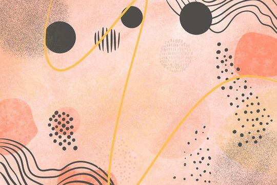 Abstract pastel background with geometric elements