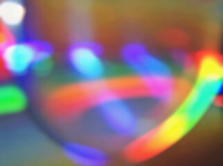 Unique colors light bokeh abstract light blurred grainy noise background prism refraction. Light Leaks Prism Colors, Trend Design Creative Defocused shimmer smooth Effect Blurred Glow. Web & Print