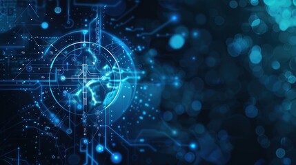 Obraz premium Abstract Digital Interface with Circuitry Design