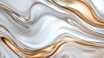 Fototapeta premium Flowing metallic liquid abstract background