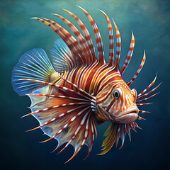 Fototapeta premium Fish Image Trevally schools of fish