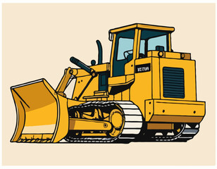 Hand drawn Bulldozer