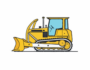 Hand drawn Bulldozer