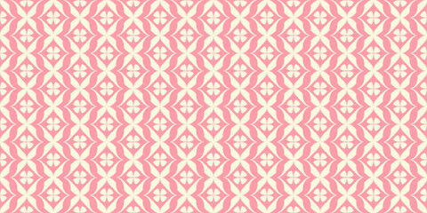Delicate Pink Floral Seamless Pattern. Soft Pink Organic Shape Pattern