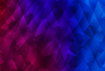 Obraz premium Dark Blue, Red vector template with rhombus.