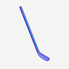 Ice hockey stick isometric vector illustration  (7)