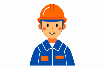 stylized vector illustration of construction workers