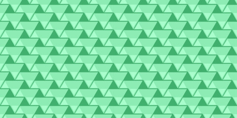 Fresh Green Geometric Triangle Pattern. Modern Overlapping Triangle Seamless Pattern