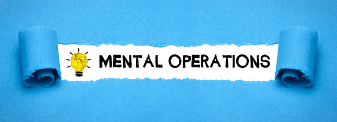 mental operations	