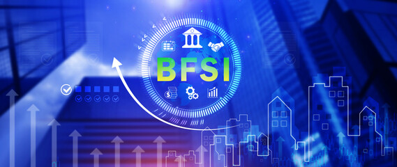 BFSI, Banking Financial Services and Insurance, Digital Transformation in Banking, and Insurance for Enhanced Efficiency and Innovation. for background