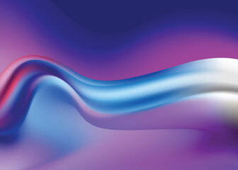 Vibes waves, glowing neon waves on a purple blue background	