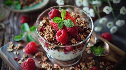 Healthy and delicious granola