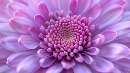  A close-up of a purple flower with many petals, the center filled by its bloom