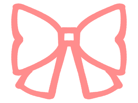 ポップなリボンのイラスト素材
