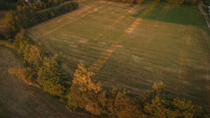 Polish fields at golden hour