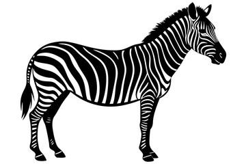 zebra vector, zebra icon, silhouette of zebra croosing vector illustration