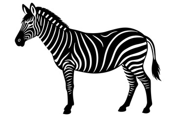 zebra vector, zebra icon, silhouette of zebra croosing vector illustration