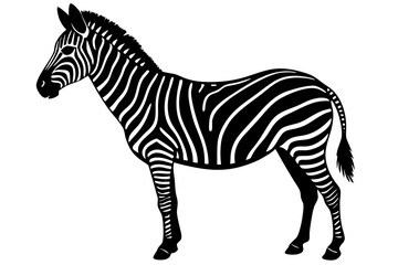 zebra vector, zebra icon, silhouette of zebra croosing vector illustration
