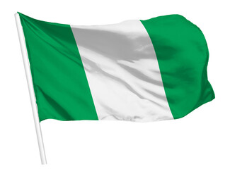 Nigerian flag png waving, national symbol graphic