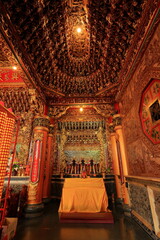 Obraz premium Anping Kaitai Tianhou Templ, with a statue of the deity Mazu at Guosheng Rd, Anping District, Tainan, Taiwan