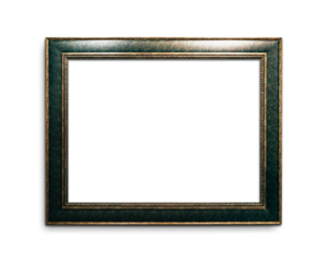 Gold picture frame transparent png