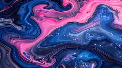 Obraz premium beautiful and colorful abstract pink flow background, main colors are pink and blue 