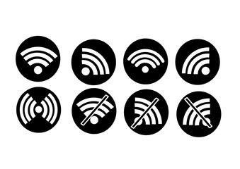 Set Wi-Fi Icons, Vector Illustration, wifi conection, wirieless conection wifi, free wifi icon, wifi buton