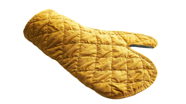 Kitchen cooking glove on transparent background 