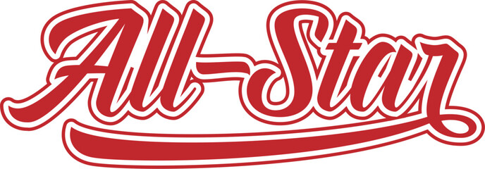 Many Colors Colorful All Star MVP in SVG 