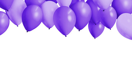 Purple balloon png border, transparent background © Rawpixel.com