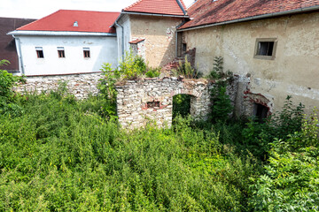 The bishop's garden in the Spiš chapter in Spis Podhradie Slovakia
