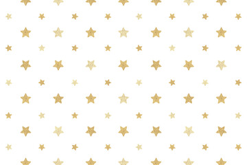 Seamless glittery gold stars background design resource