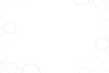 Obraz premium Hexagon frame png transparent digital technology background